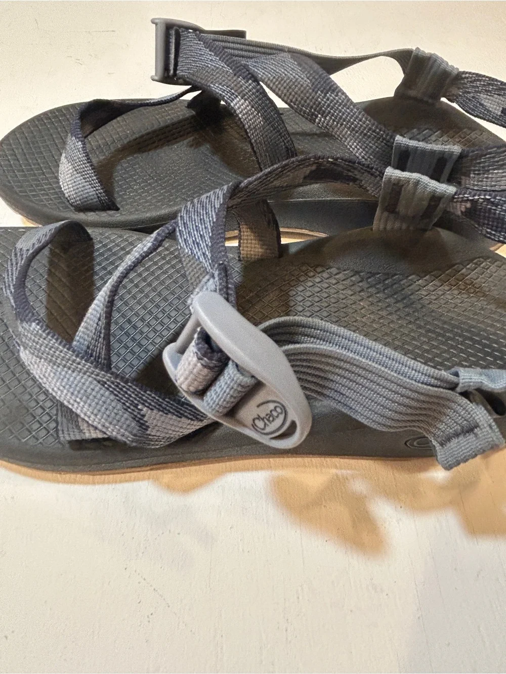 Chaco Z/1 Sport Sandals Gray Adjustable Strappy Outdoor Hiking Women’s Size 10